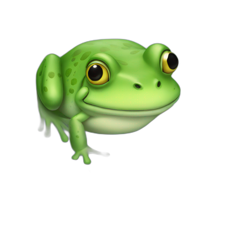 Frog in pond  emoji