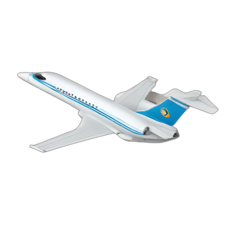 Jet flying in a building emoji