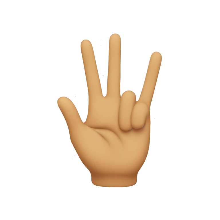 peace hand sign emoji