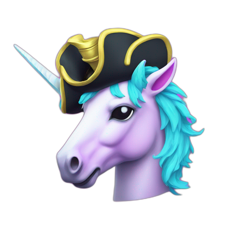 pirate neon vaporwave unicorn emoji