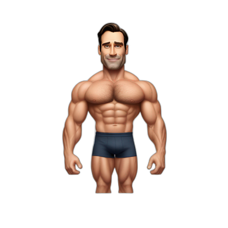 Jon-Hamm-gigant-bodybuilder emoji