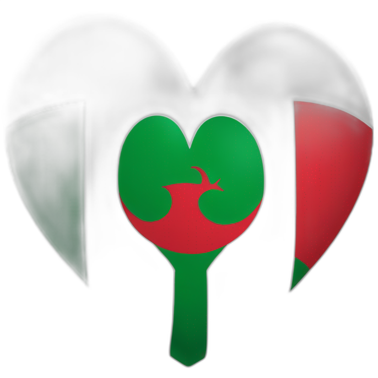 Heart of Algeria flag  emoji