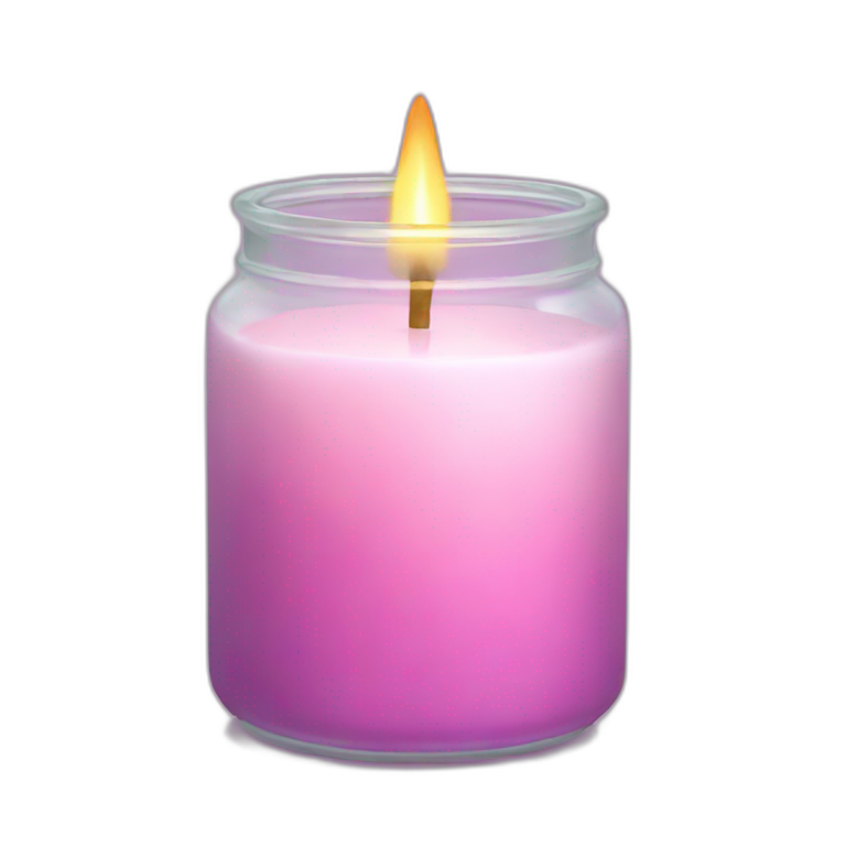 Aesthetic candle in jar emoji
