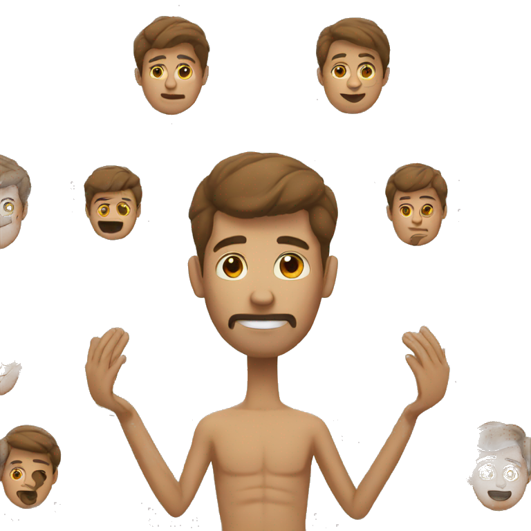 man with no hands emoji