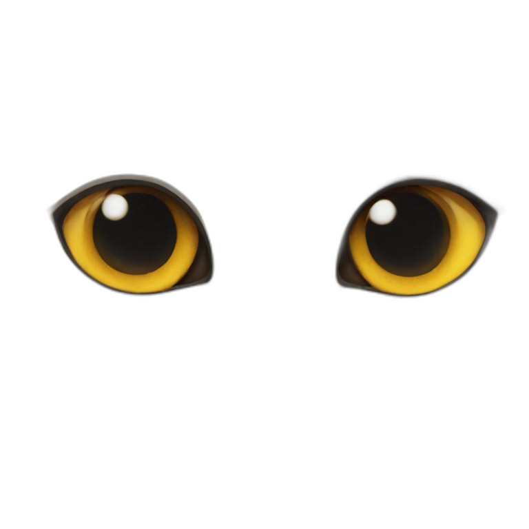 A cat with a weird eye emoji