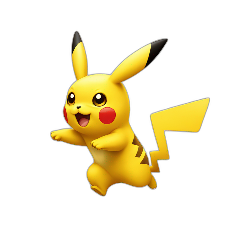 pikachu running away emoji