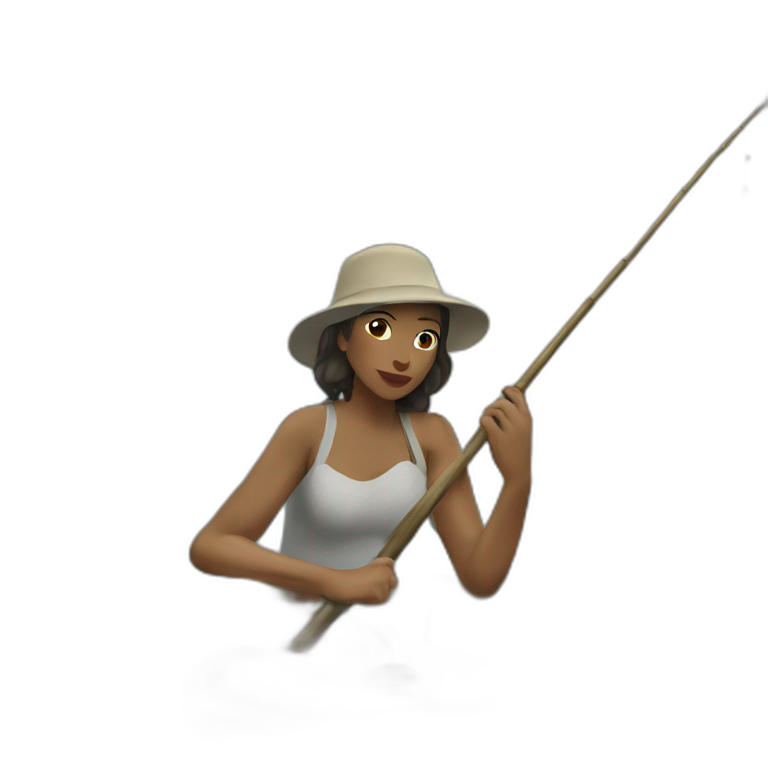 Pêcheur femme emoji
