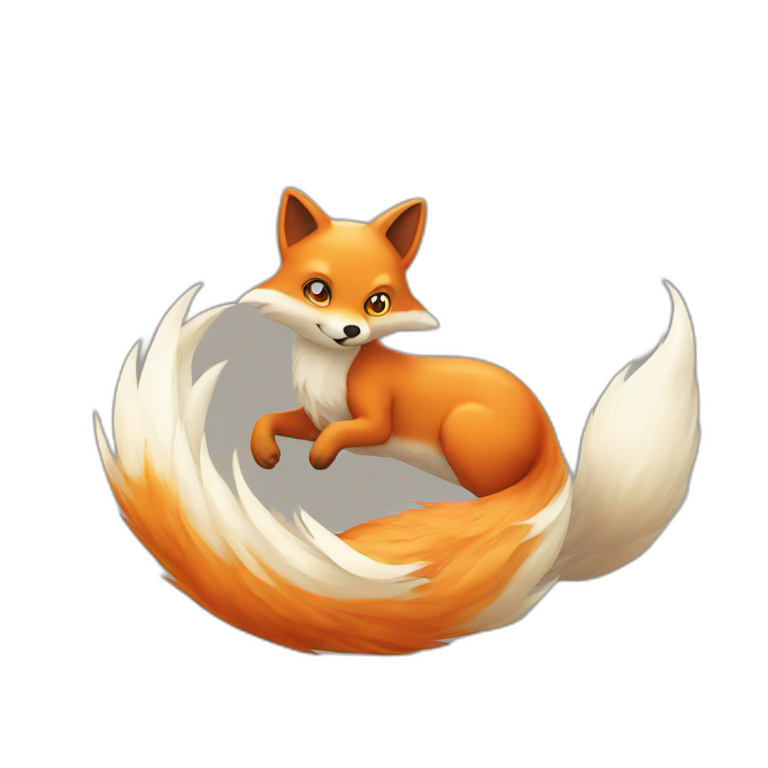 nine tailed fox emoji