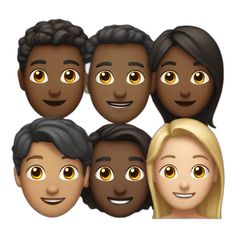 Group of 6 people emoji