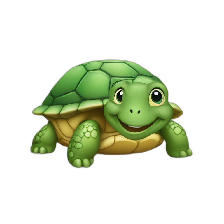 Happy turtle emoji