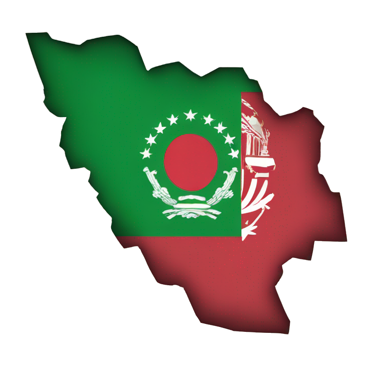 Afghanistan flag on map emoji