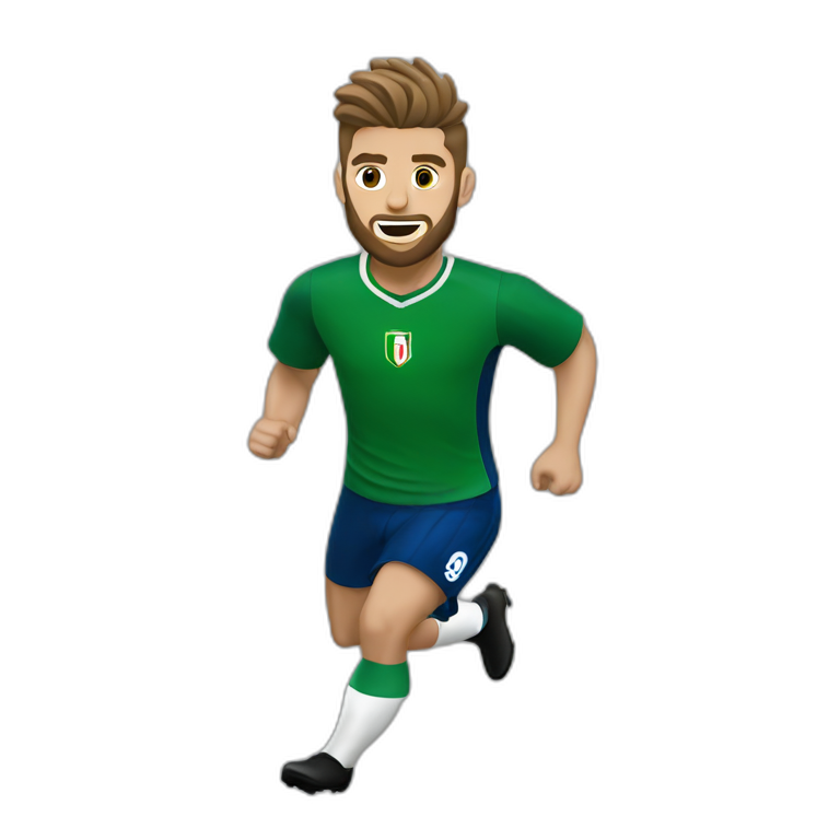 domenico berardi running with sassuolo jersey emoji