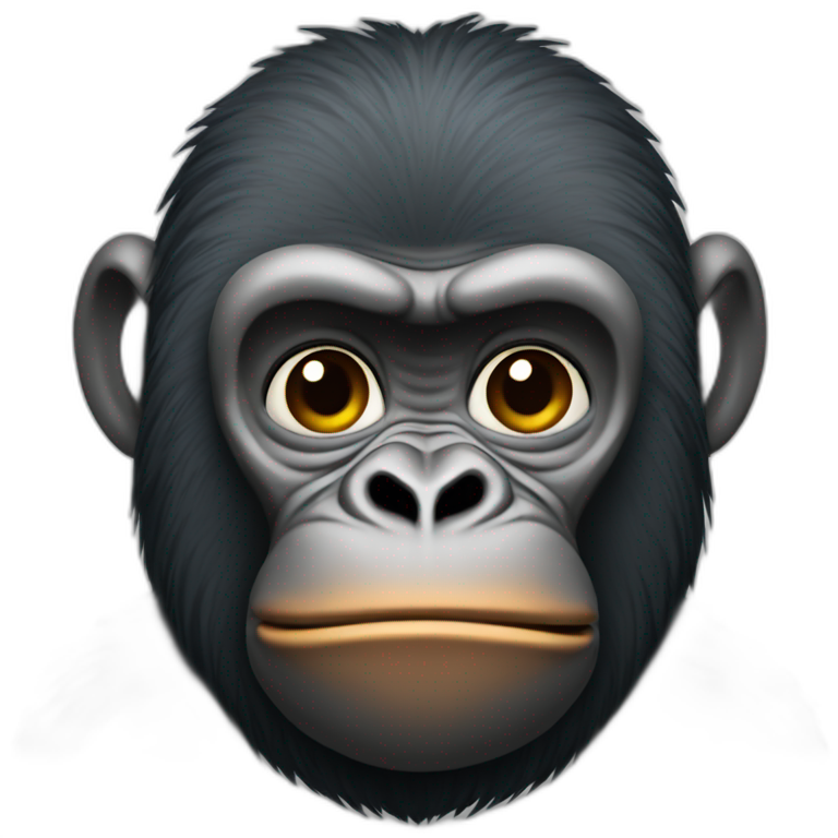 Gorila enfadado emoji