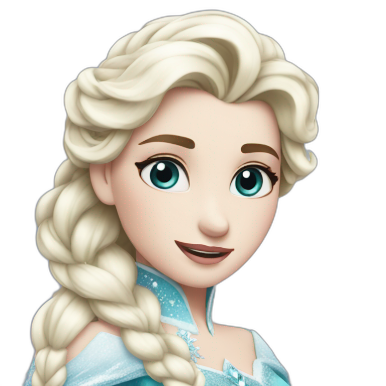 Elsa on ice emoji