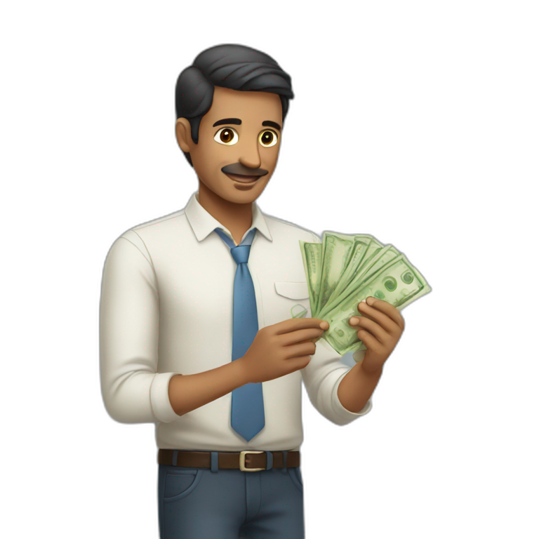colombian man giving money  emoji