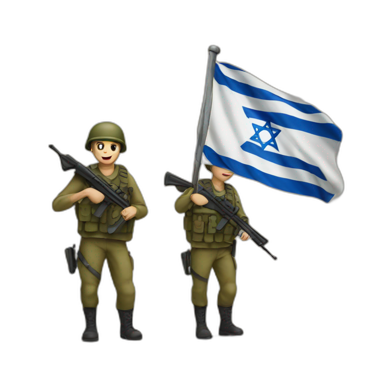 Israeli flag soldiers emoji