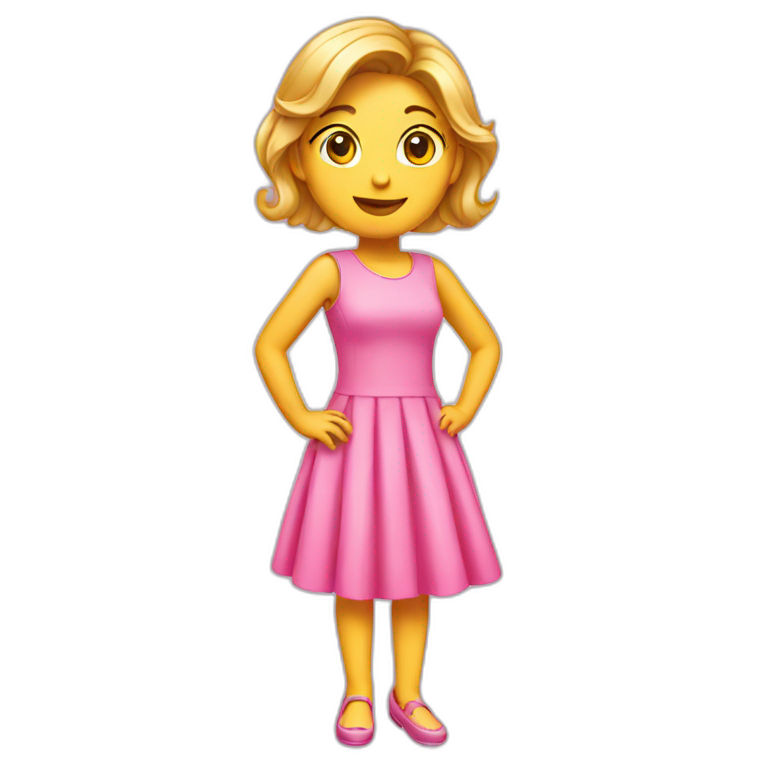 Pink dress emoji emoji