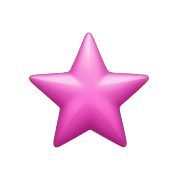 Pink-star emoji