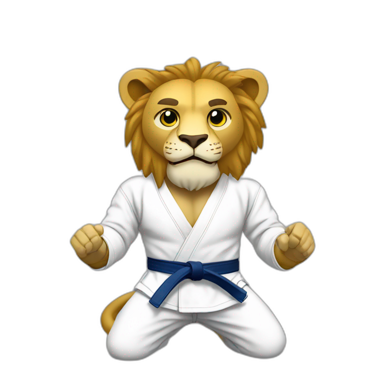 Jiu-Jitsu lion emoji