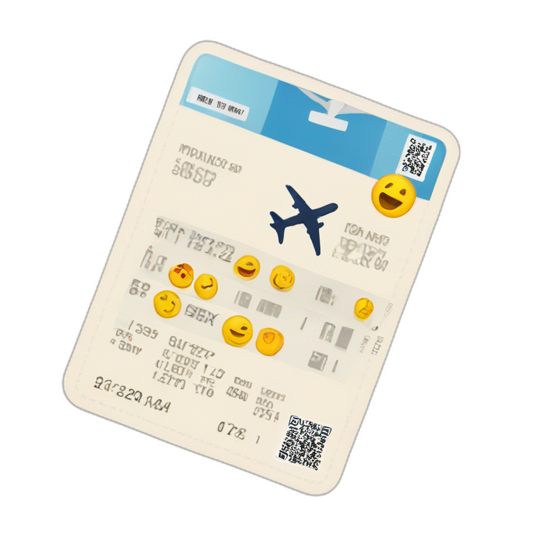 boarding pass emoji