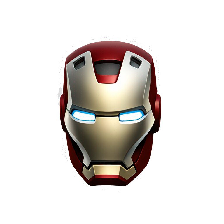 Iron man helmet  emoji