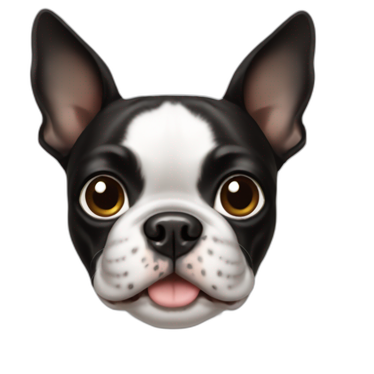 Boston Terrier dog emoji