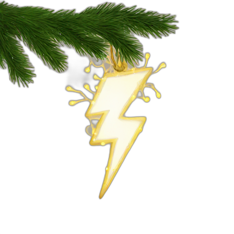 lightning garland for the Christmas tree emoji