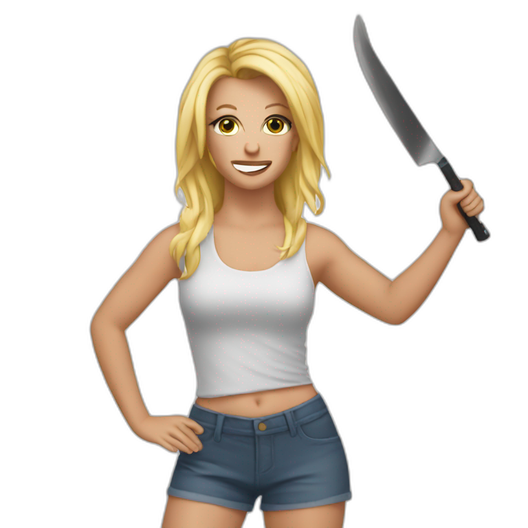 Britney knives dance  emoji