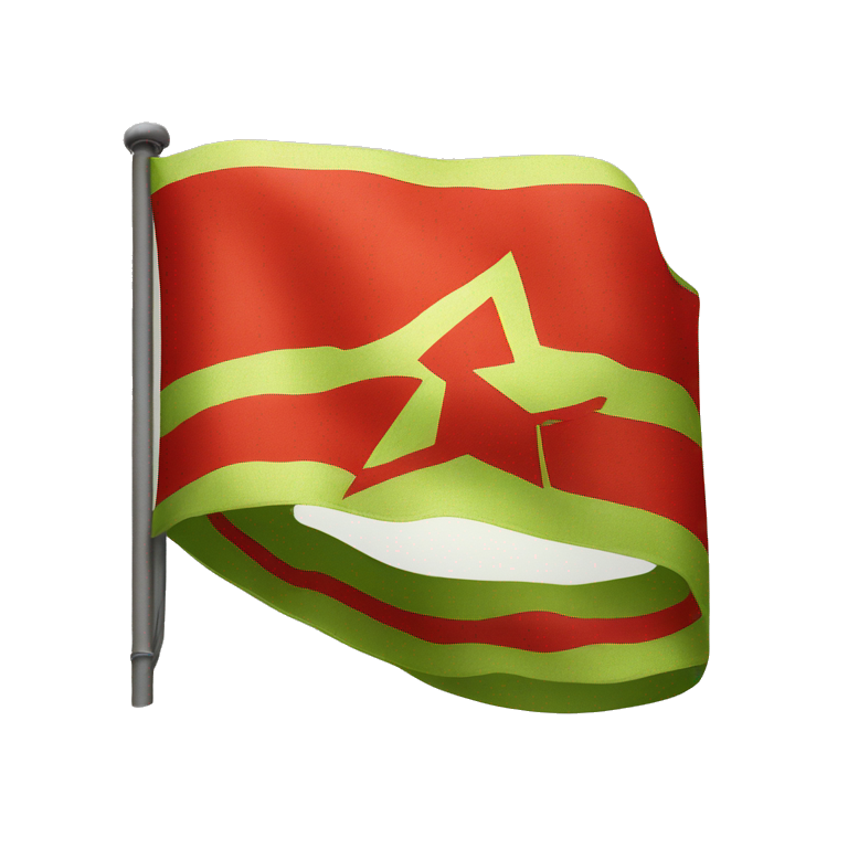 Flag of Soviet Union in apple style emoji