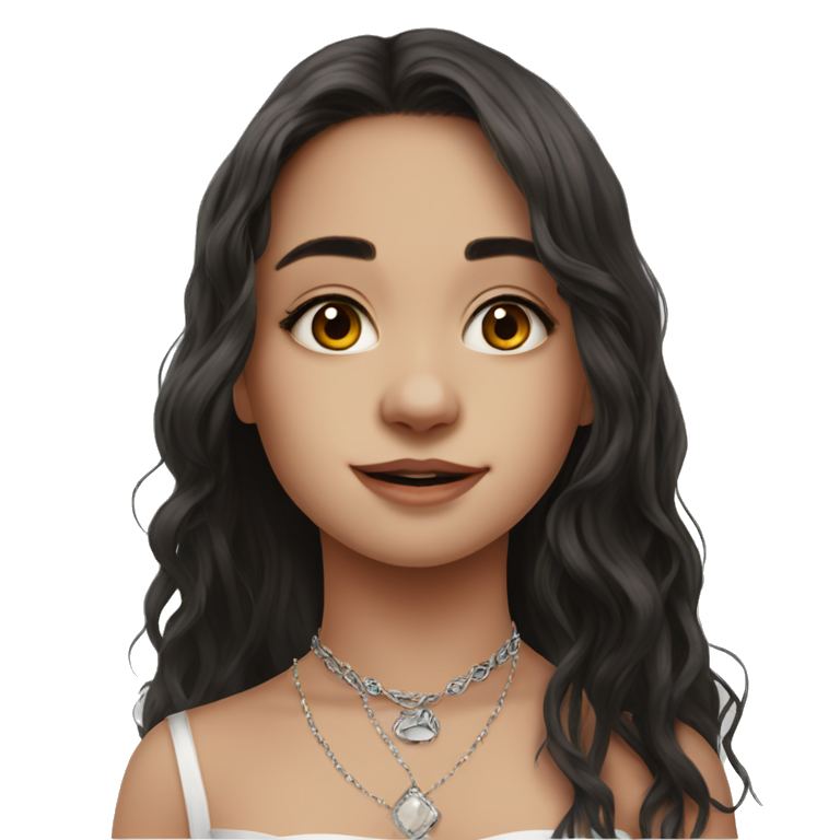 "brown eyed girl jewelry portrait" emoji