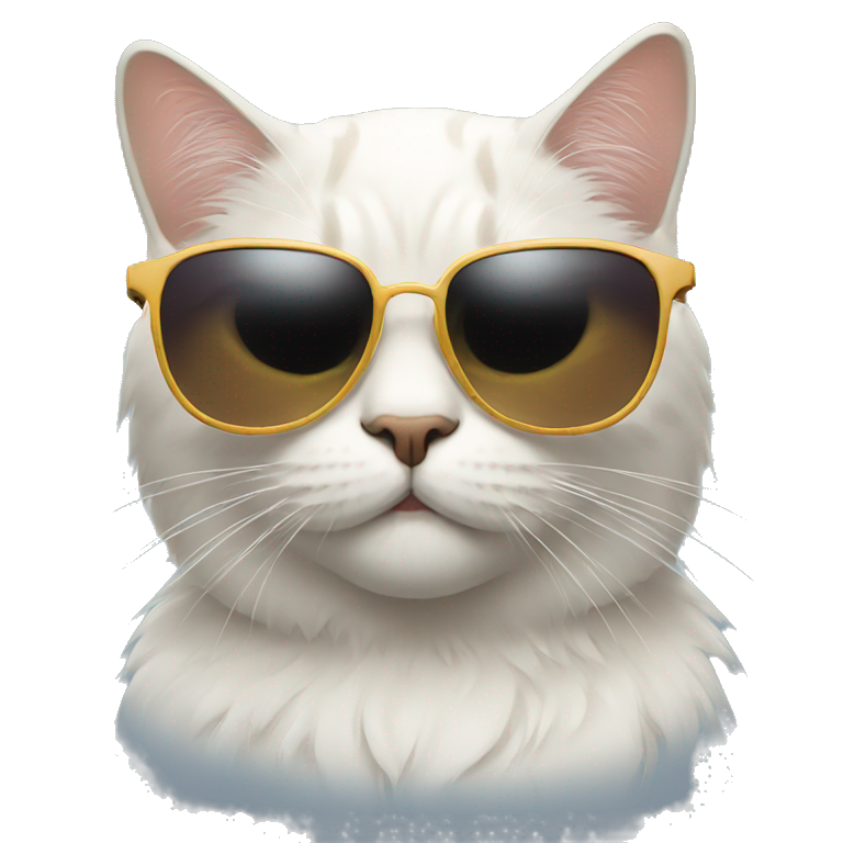 Cat with a cool sunglasses  emoji