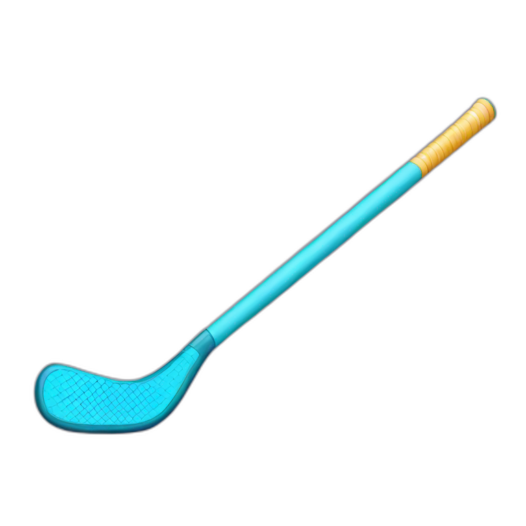 field hockey stick emoji