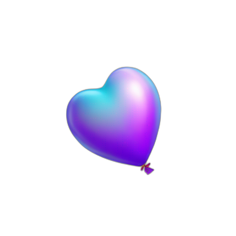 Ballon de cœur emoji