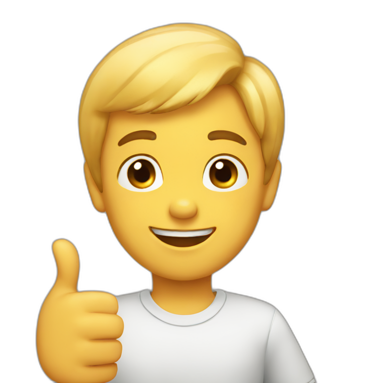 thumb up boy emoji