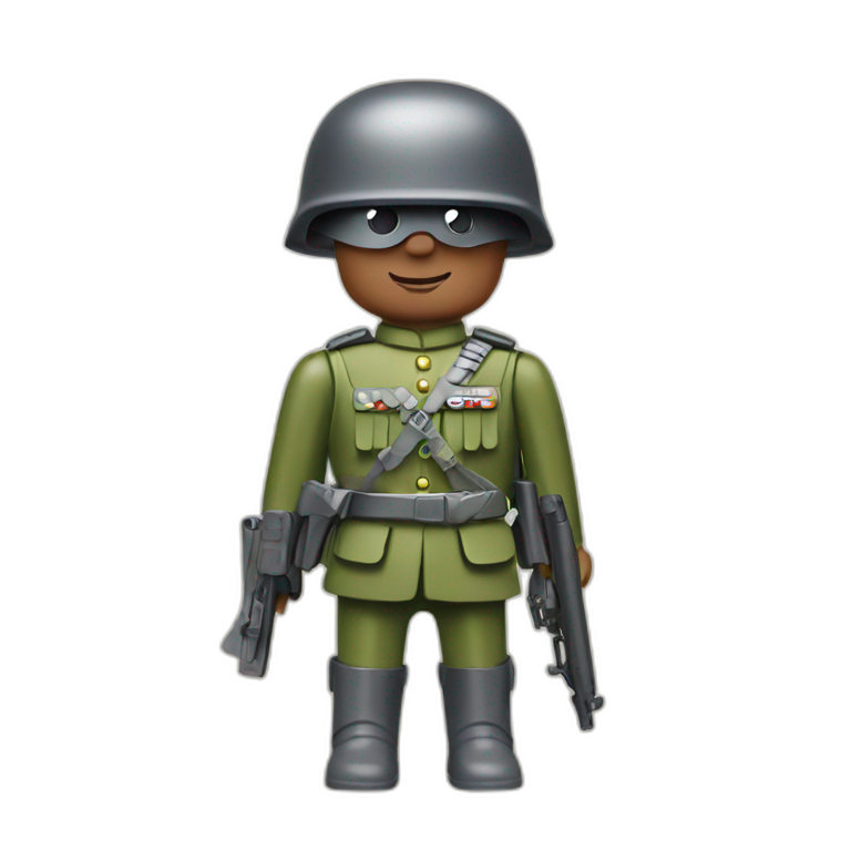 Playmobil-soldier emoji