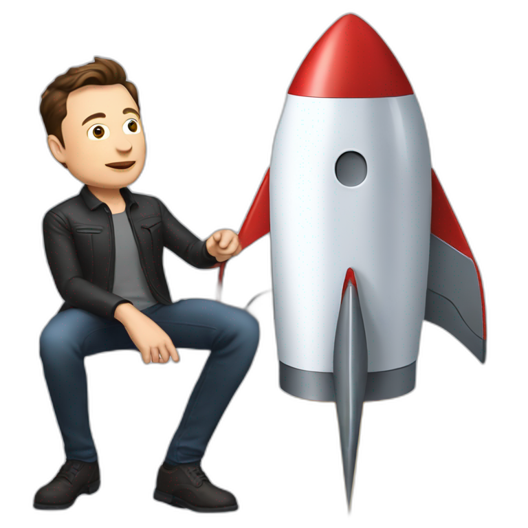 elon-musk-playing-with-rocket emoji