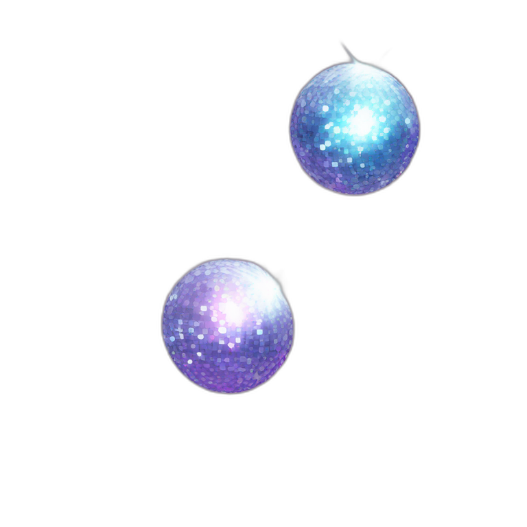 big shiny discoball glitter stars emoji