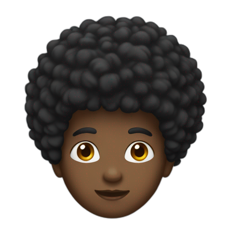 Afro emoji