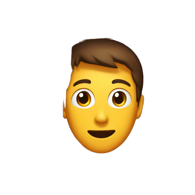 man face inside a box emoji