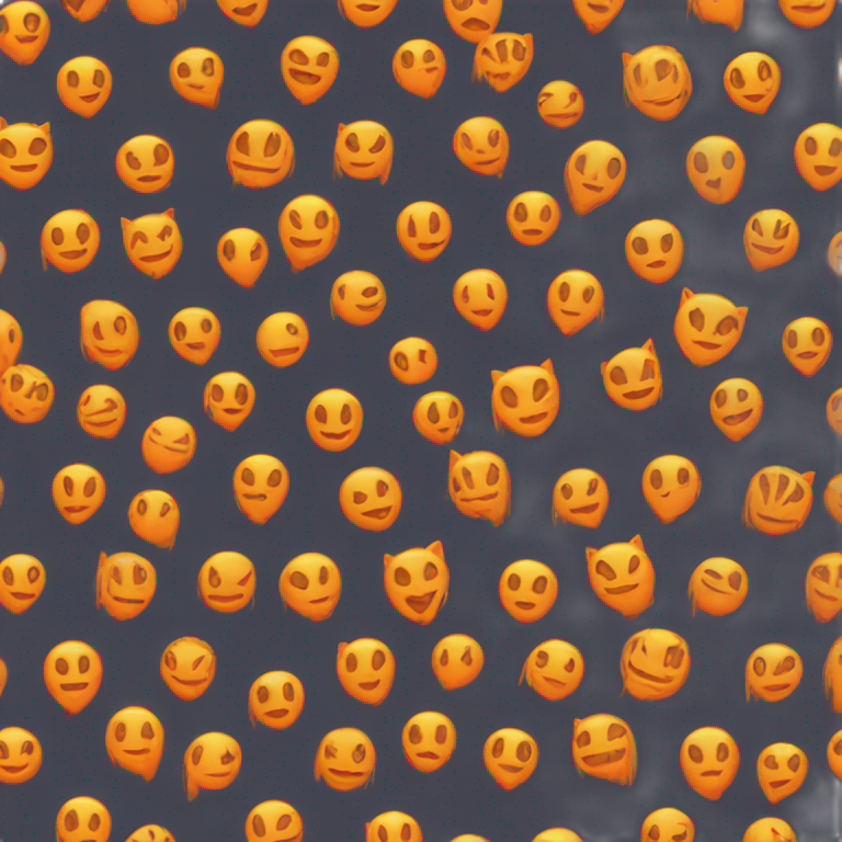 Chat noir et orange emoji