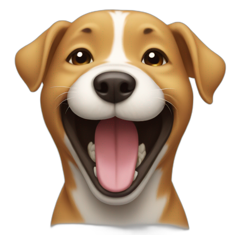 laughing dog emoji