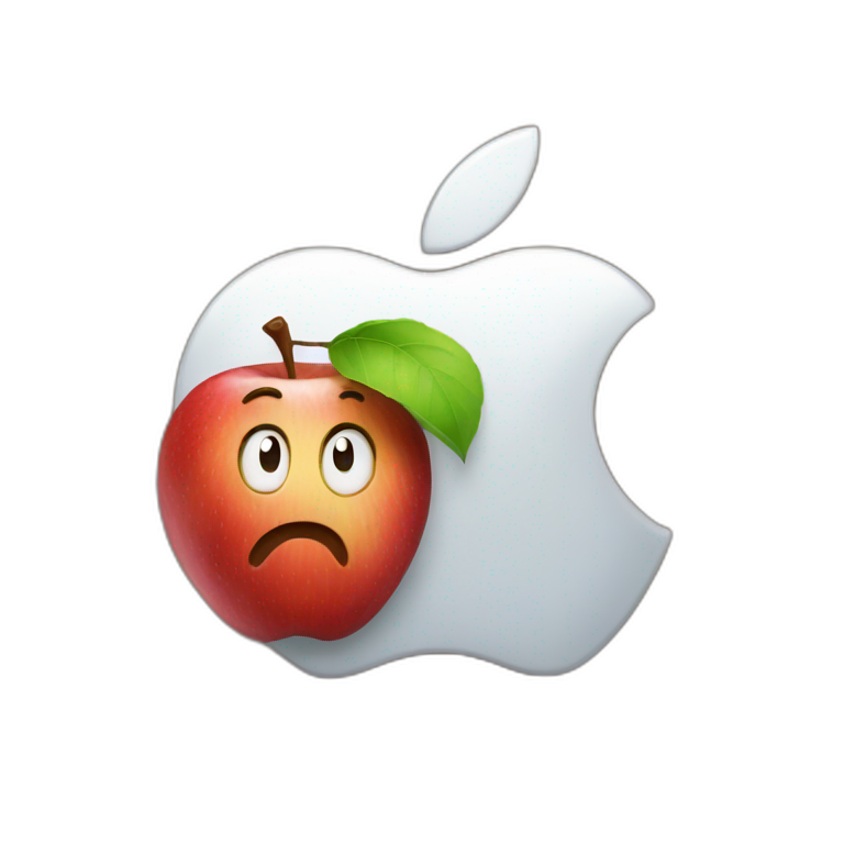 apple with samsung emoji