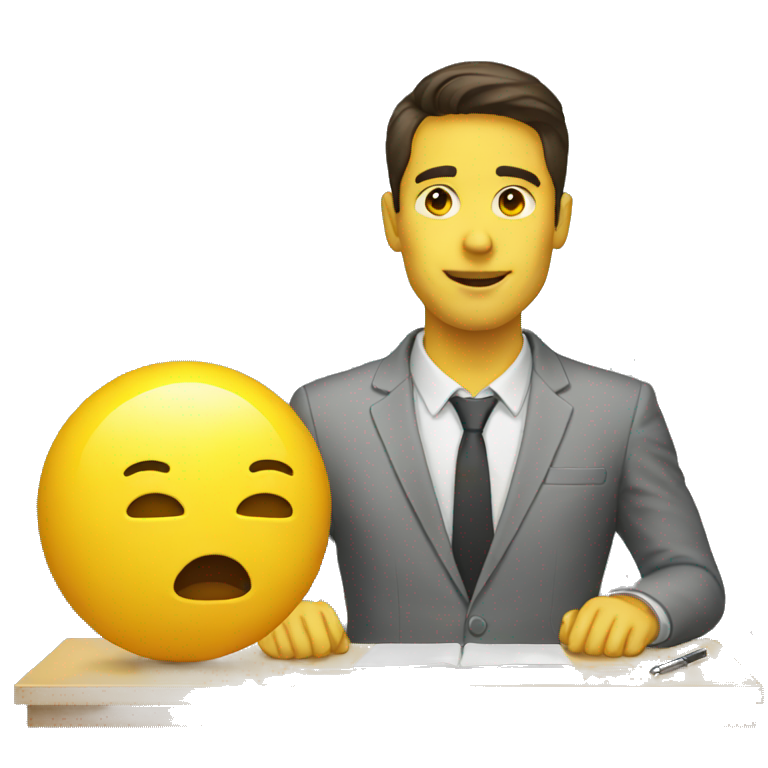 head desk yellow emoji emoji