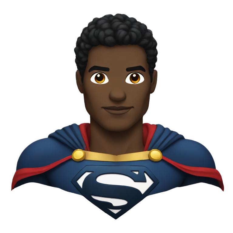 Black Superman  emoji