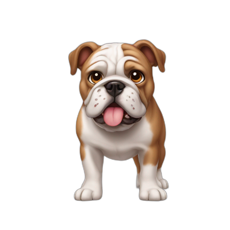 Bulldog frances marron emoji