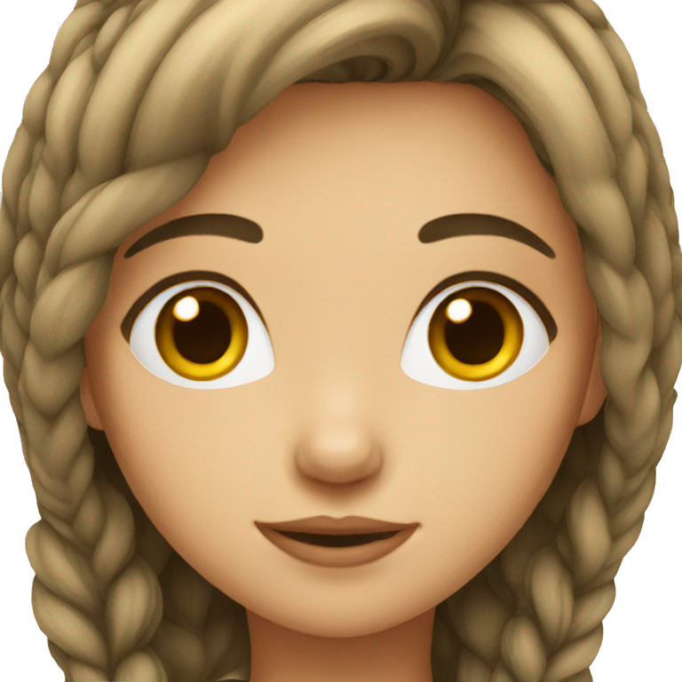 Girl with hair emoji