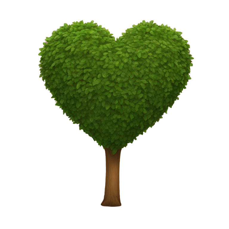 heart shape bush emoji
