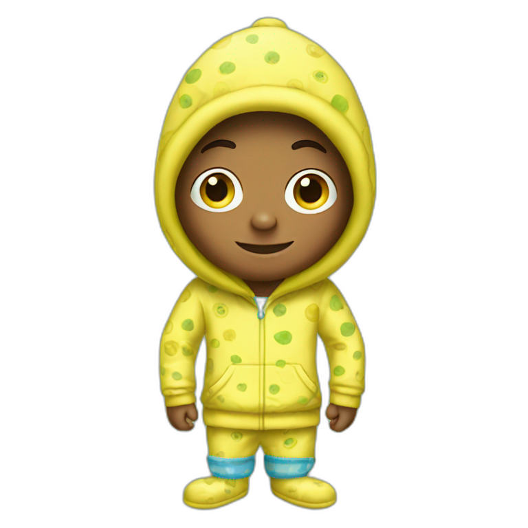 boy in spongebob pajamas emoji