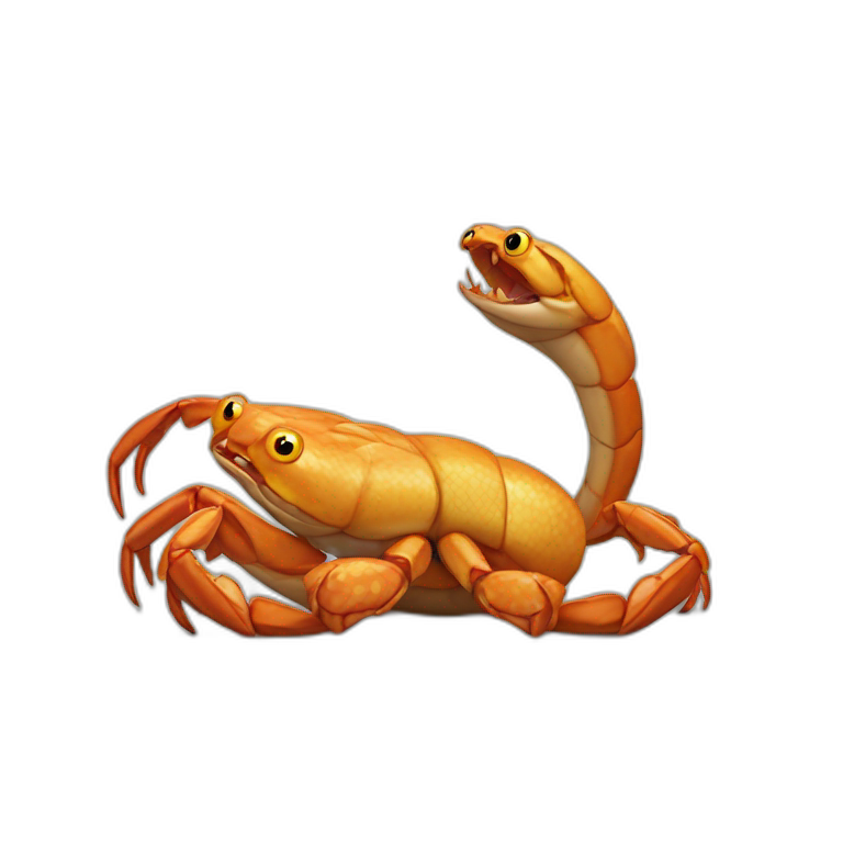 crab-eating-snake emoji