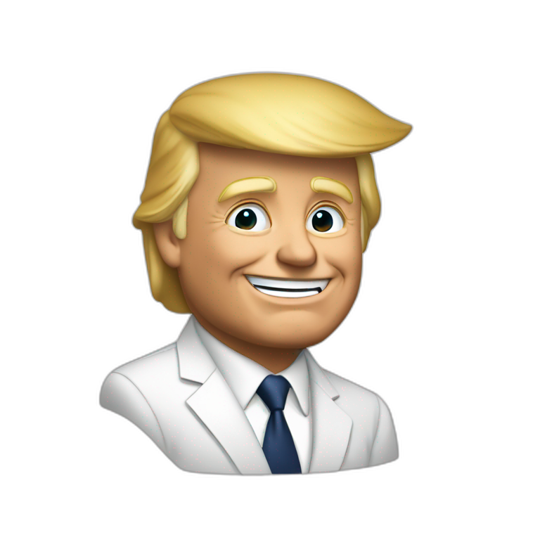 Trump qui fait un doigt d’honneur emoji